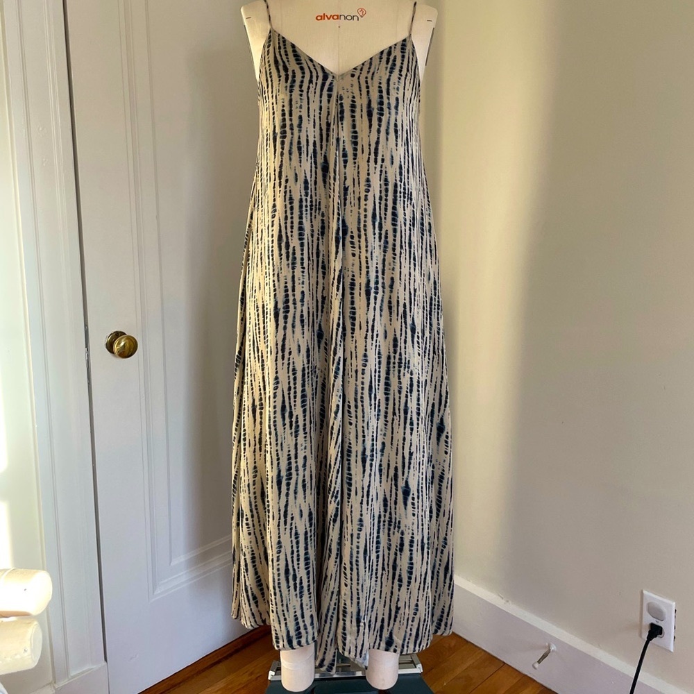 Shibori Tie Dye printed Maxi Dress